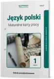 Okładka książki J. polski LO 1 Maturalne karty pracy ZP cz.2 2019