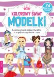 Okładka książki Kolorowanka z naklej. -  Kolorowy świat modelki