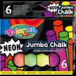 Opakowanie KREDA NEONOWA JUMBO 6 SZT COLORINO KIDS