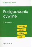 Postępowanie cywilne. Pytania. Kazusy. Tablice.. Autor: Opracowanie zbiorowe. Dadada.pl Okładka książki Postępowanie cywilne. Pytania. Kazusy. Tablice.