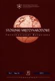 Opakowanie Stosunki międzynarodowe 1/2019 Tom 55