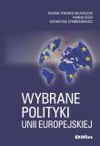 Okładka książki Wybrane polityki Unii Europejskiej