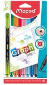 Opakowanie Cienkopis Graph Peps Deco 8 kolorów MAPED