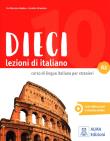 Okładka książki Dieci A2 Lezioni di italiano + DVD