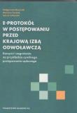 Okładka książki E-protokół w postępowaniu przed Krajową Izbą Odwoławczą