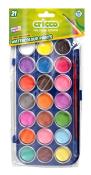 Opakowanie Farby akwarelowe 21 kolorów CRICCO