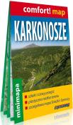 Karkonosze; laminowana mapa turystyczna mini 1:90 000. Autor: praca zbiorowa. Dadada.pl Okładka książki Karkonosze; laminowana mapa turystyczna mini 1:90 000