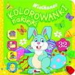 Kolorowanki naklejki Wielkanoc. Autor: Piotr Kozera. Dadada.pl Okładka książki Kolorowanki naklejki Wielkanoc