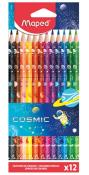 Opakowanie Kredki Cosmic trójkątne 12 kolorów MAPED