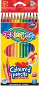 Opakowanie Kredki ołówkowe trójkątne Colorino Kids 12 kolorów