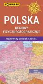 Okładka książki Mapa - Polska regiony fizycznogeograficzne
