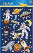 Opakowanie Naklejki foliowe błyszczące - Kosmos