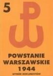 Powstanie Warszawskie 1944 T.5. Autor: Matusak Piotr. Dadada.pl Okładka książki Powstanie Warszawskie 1944 T.5