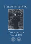 Okładka książki PRO MEMORIA TOM 6 1959