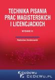 Technika pisania prac magisterskich i licencj.. Autor: Zenderowski Radosław. Dadada.pl Okładka książki Technika pisania prac magisterskich i licencj.