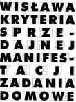 Okładka książki Wisława.Kryteria sprzedajnej manifestacji