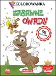 Okładka książki ZABAWNE OWADY KOLOROWANKA Z NAKLEJKAMI