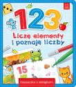 Okładka książki 1 2 3 Liczę elementy i poznaję liczby Książeczka z naklejkami