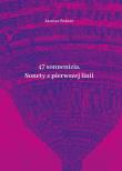 47 sonneniziów Sonety z pierwszej linii. Autor: Solarz Janusz. Dadada.pl Okładka książki 47 sonneniziów Sonety z pierwszej linii