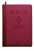 Okładka książki Biblia pierwszego Kościoła z paginat. karmazyn