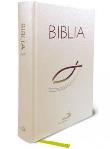 Okładka książki Biblia z rybką - biała z paginatorami TW
