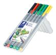 Opakowanie Cienkopis Staedtler triplus DINO 6 kolorów w etui