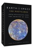 Earth + Space 100 Postcards. Autor: Nataraj Nirmala. Dadada.pl Okładka książki Earth + Space 100 Postcards