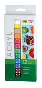 Opakowanie Farby akrylowe 12 kolorów HAPPY COLOR