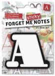 Opakowanie Forget me sticky notes kart samoprzylepne litera A
