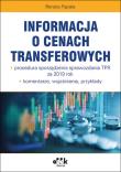 Okładka książki Informacja o cenach transferowych / PGK1379
