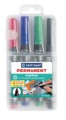 Opakowanie Marker Centropen Permanent dry safe ink 8516 mix 4 kolory k/ś niewysychający
