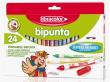 Opakowanie Pisaki Bipunta Double Point 24 kol FIBRACOLOR