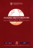 Opakowanie Stosunki międzynarodowe 2019/2 Tom 55