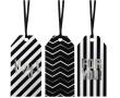 Opakowanie Tagi prezentowe biało-czarne 6szt