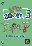 Zoom 3 ćwiczenia + CD. Autor: Quesney Claire, Escuris Maria Roig, Pinto Manuela Ferreira. Dadada.pl Okładka książki Zoom 3 ćwiczenia + CD