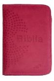 Okładka książki Biblia z kolorową wkładką (różowa z suwakiem)