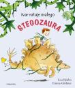 Ivar ratuje małego stegozaura. Autor: Lisa Bjarbo, Emma Gothner, Iwona Jędrzejewska. Dadada.pl Okładka książki Ivar ratuje małego stegozaura