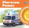 Jestem bezpieczny Pierwsza pomoc. Autor: Katarzyna Moryc. Dadada.pl Okładka książki Jestem bezpieczny Pierwsza pomoc