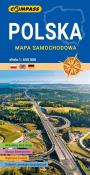Mapa samochodowa. Polska 1:650 000. Autor:   Praca zbiorowa. Dadada.pl Okładka książki Mapa samochodowa. Polska 1:650 000