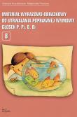 Okładka książki Materiał wyrazowo-obrazkowy do utrwalenia poprawnej wymowy p, pi,b, bi