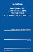 MERITUM Postępowanie administracyjne, egzekucyjne i sądowoadministracyjne. Autor: Wierzbowski Marek. Dadada.pl Okładka książki MERITUM Postępowanie administracyjne, egzekucyjne i sądowoadministracyjne