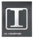 Opakowanie Metalowa zakładka - Litera I Clip-on