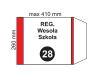 Opakowanie Okładka na podr regulowana NR 28 (20szt)