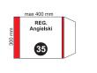 Opakowanie Okładka na podr regulowana NR 35 (20szt)