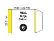Opakowanie Okładka na podr regulowana NR 6 (20szt)
