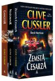 Pakiet / Zemsta cesarza / Nożownik / Gangster. Autor: Clive Cussler. Dadada.pl Okładka książki Pakiet / Zemsta cesarza / Nożownik / Gangster