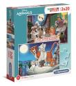 Opakowanie Puzzle 2 x 20 el super kolor disney animals 24764