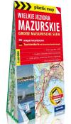 Wielkie Jeziora Mazurskie foliowana mapa turystyczna 1:60 000. Autor:   Praca zbiorowa. Dadada.pl Okładka książki Wielkie Jeziora Mazurskie foliowana mapa turystyczna 1:60 000