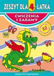 Zeszyt dla 4-latka. Autor: Korczyńska Małgorzata. Dadada.pl Okładka książki Zeszyt dla 4-latka