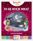 Okładka książki Co się dzieje nocą? Bobaski i Miś. Dobranoc, Trefliki na noc. Książeczka harmonijka